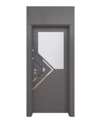 BY-6008V Porte intérieure Laqué  Vitrée